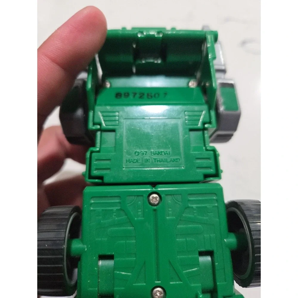 1997 Power Rangers Turbo Thunder Loader Zord Green Dump Truck Rescue Megazord #3
